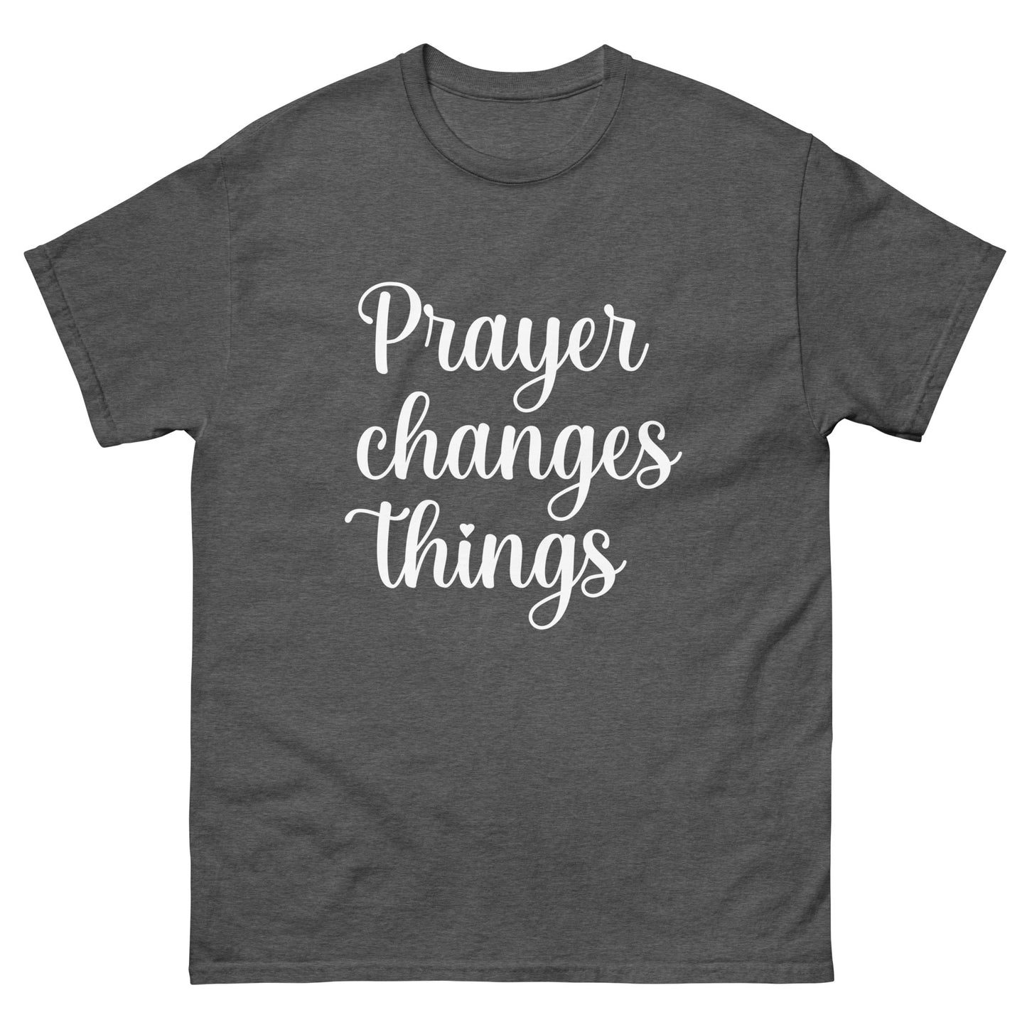 Prayer changes things (White design) - Men's classic tee