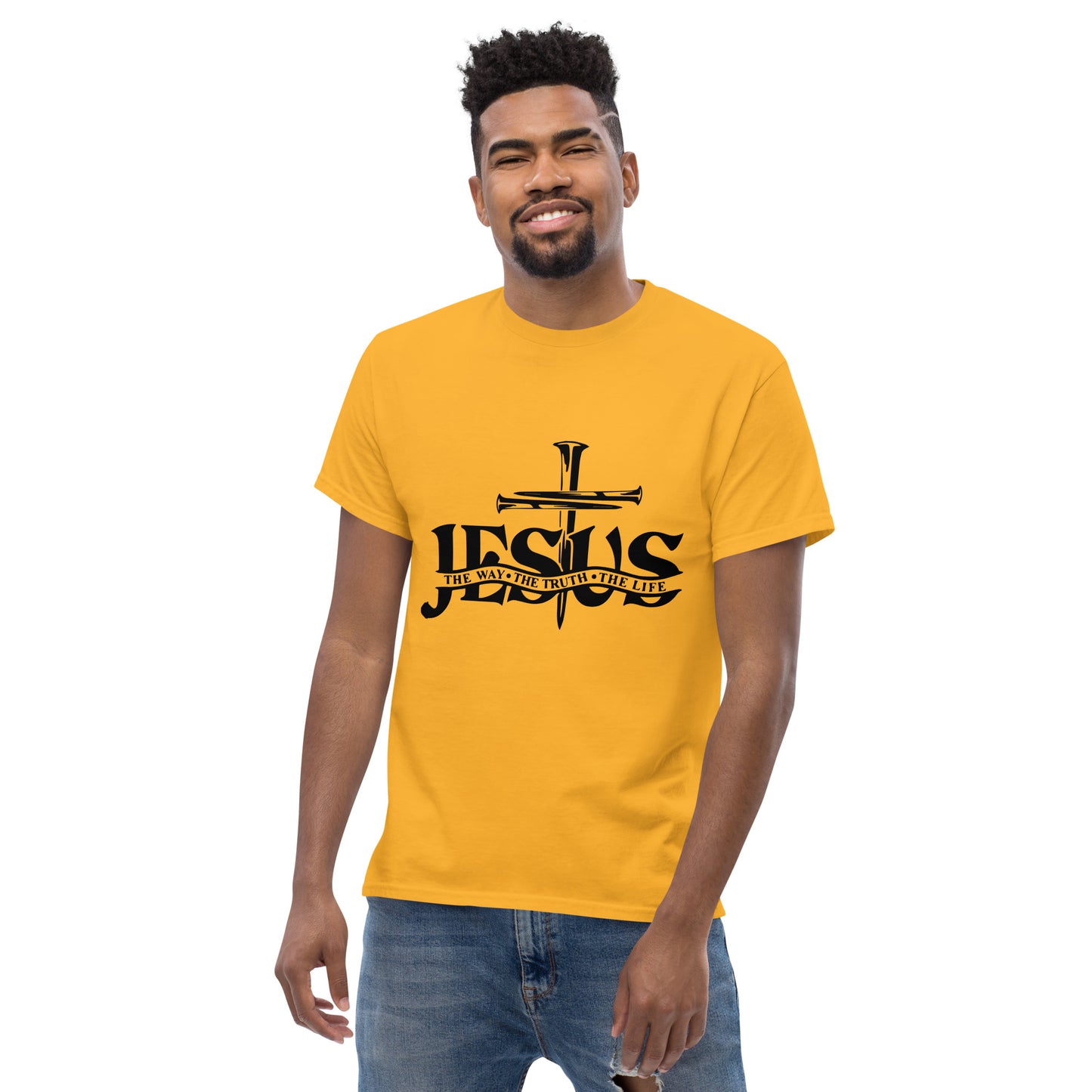 Jesus, the way, the truth, the life (Black design) - Men's classic tee