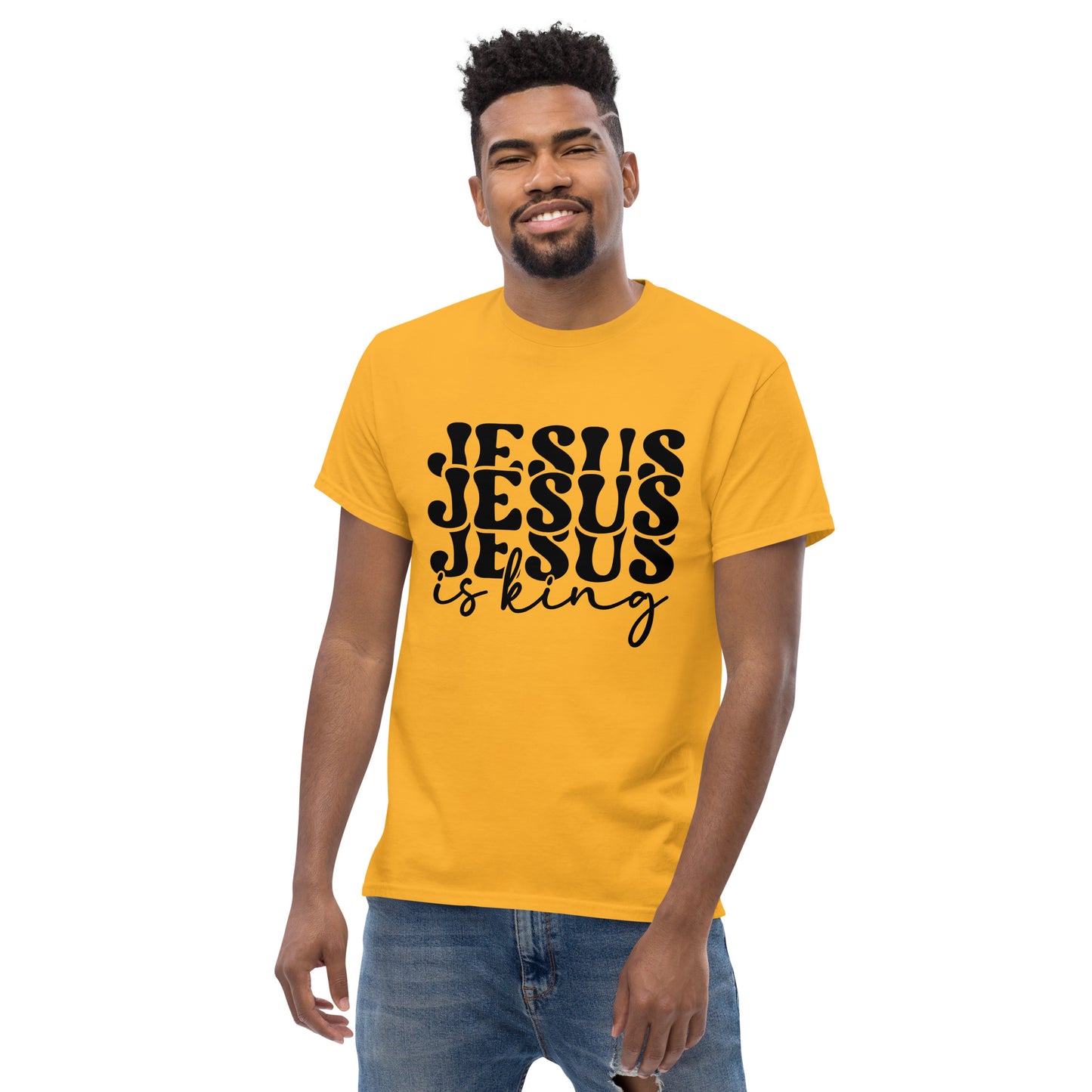 Jesus Is a King (Black design) - Men's classic tee