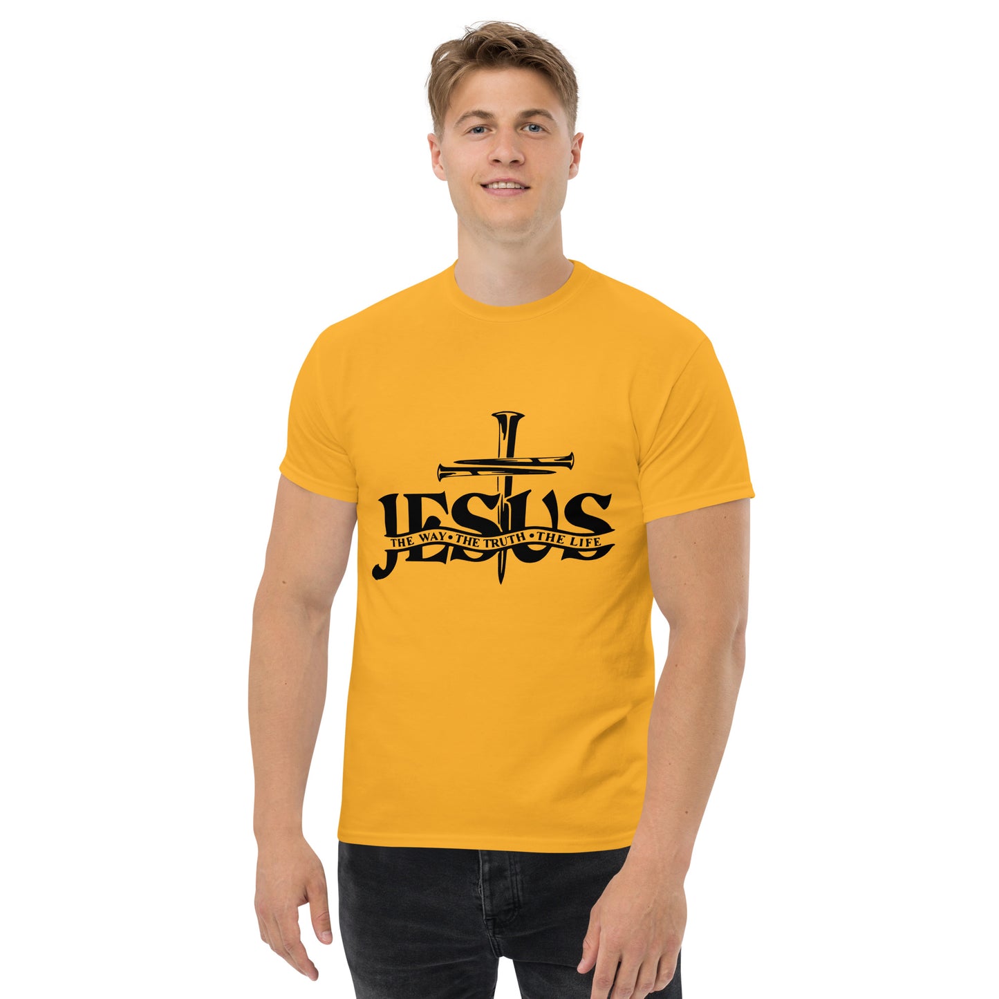 Jesus, the way, the truth, the life (Black design) - Men's classic tee