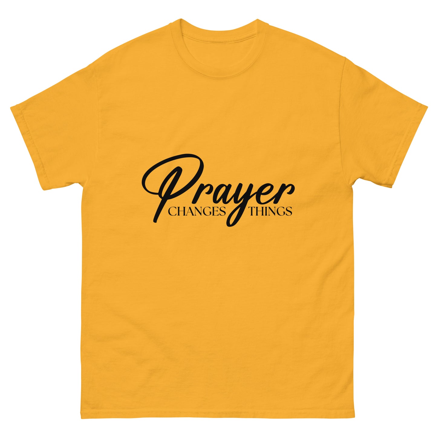 Prayer changes things (Black design)- Men's classic tee