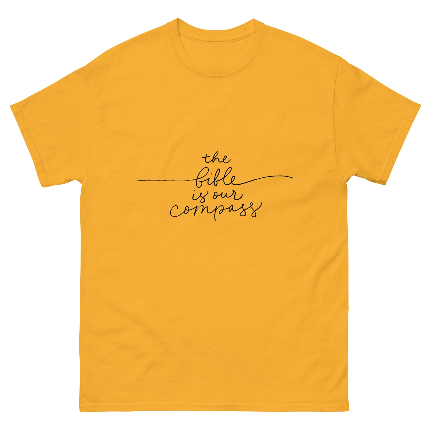 The Bible Is Our Compass (Black design) - Men's classic tee