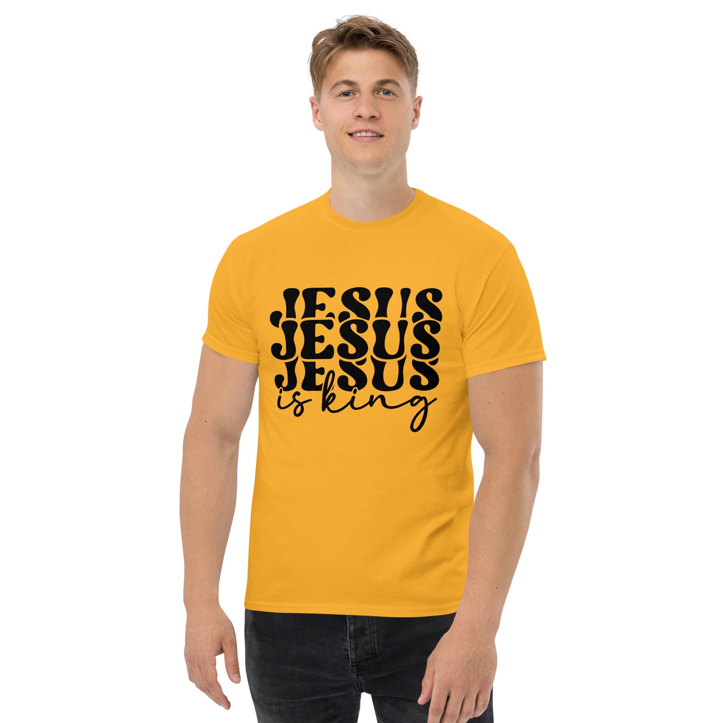 Jesus Is a King (Black design) - Men's classic tee