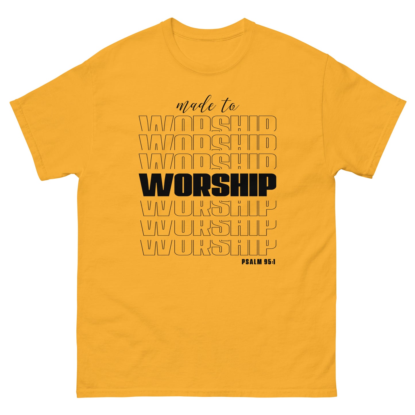 Made to Worship (Black design) - Men's classic tee