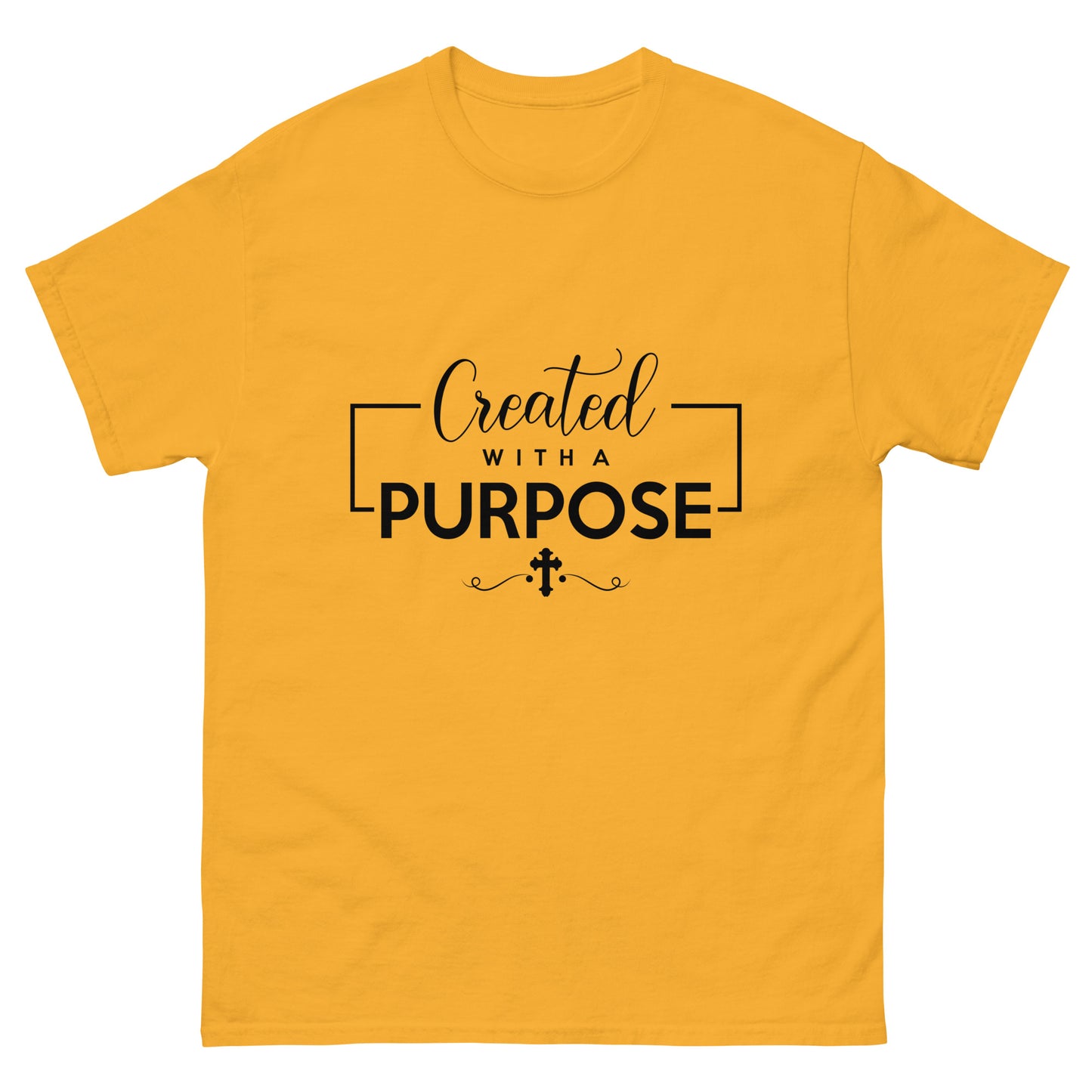 Created with a Purpose (Black design) - Men's classic tee