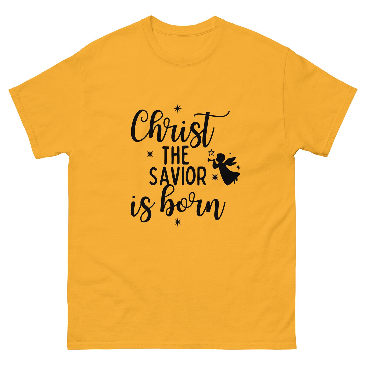 Christ the Savior is Born - Men's classic  Christmas tee