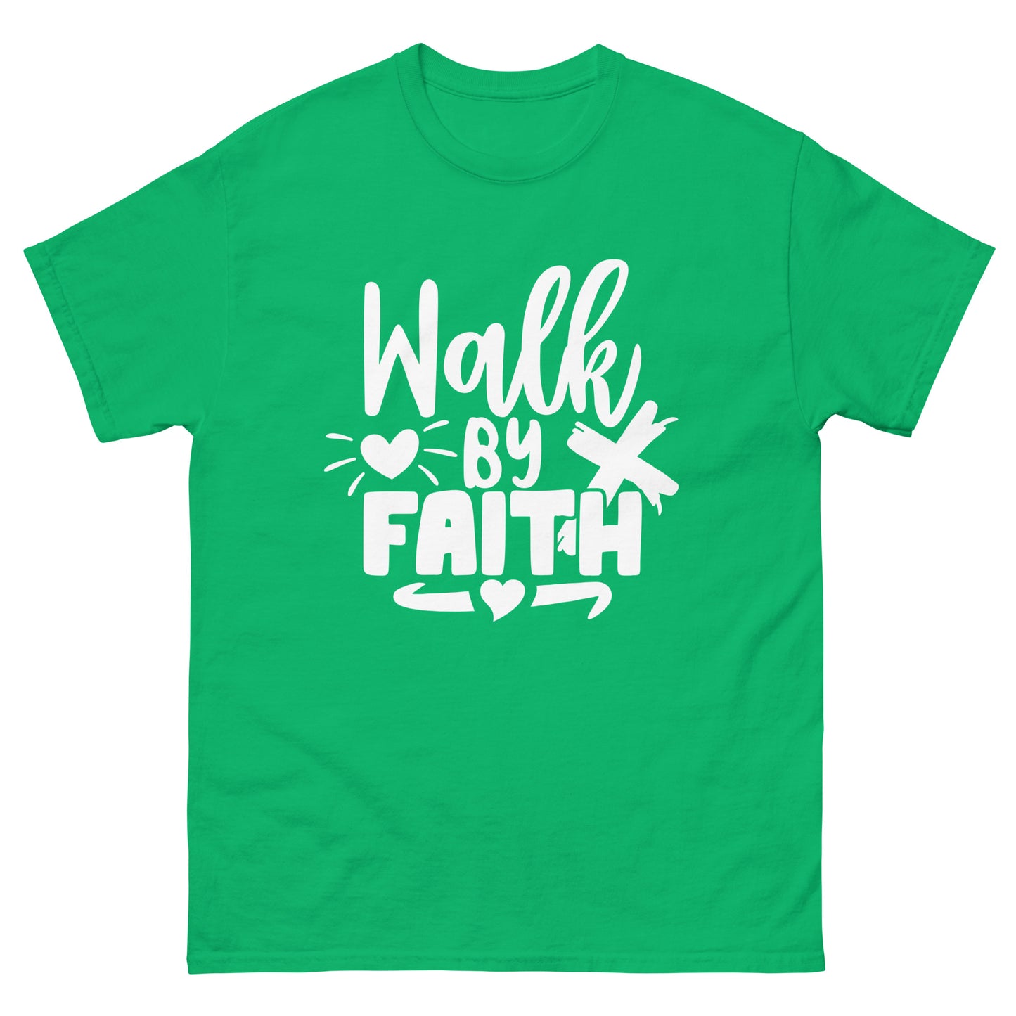 Walk by Faith (White design) - Men's classic tee