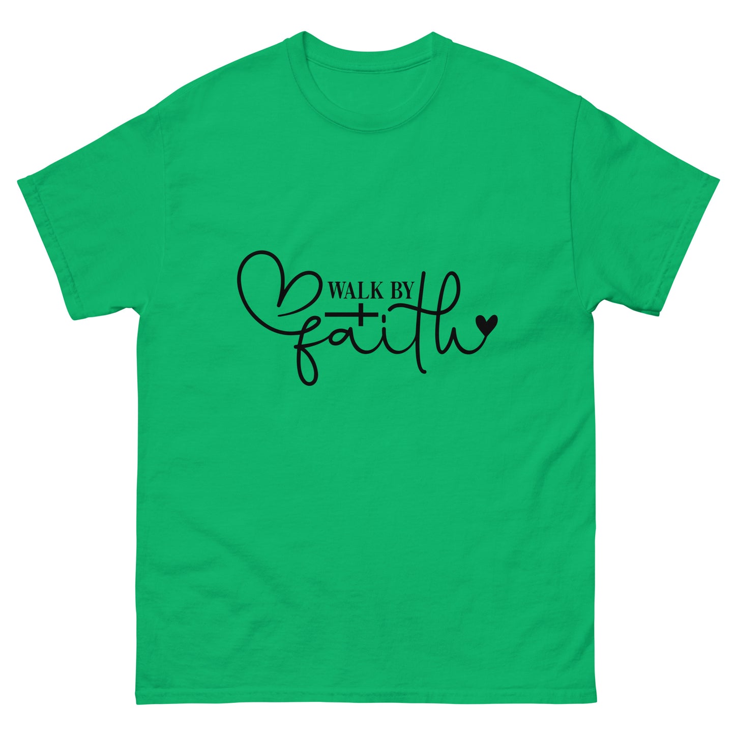 Walk by Faith (Black design)- Men's classic tee