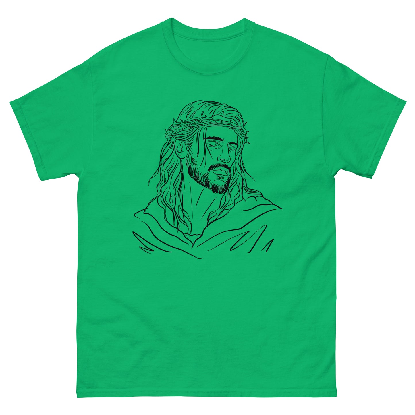 God Drawing  (Black design) - Men's classic tee