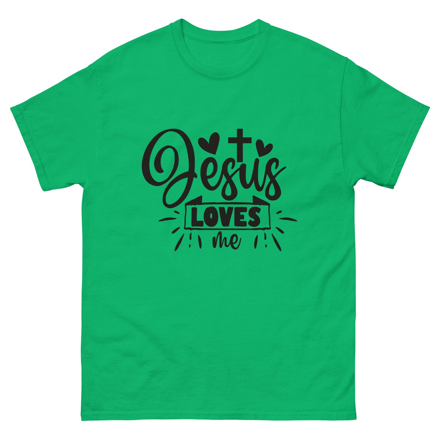 Jesus Loves Me (Black design) - Men's classic tee