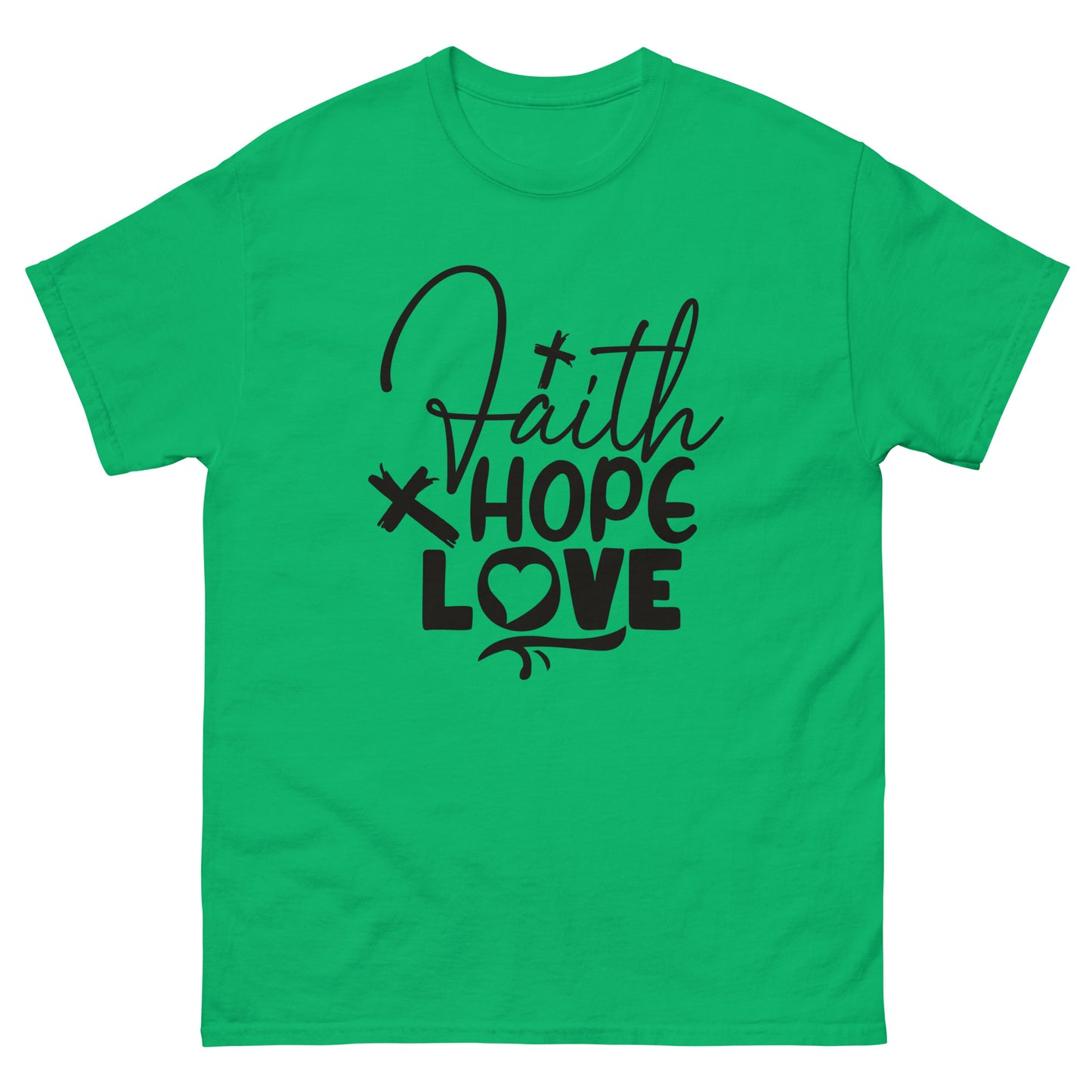 Faith, Hope, Love (Black design) - Men's classic tee