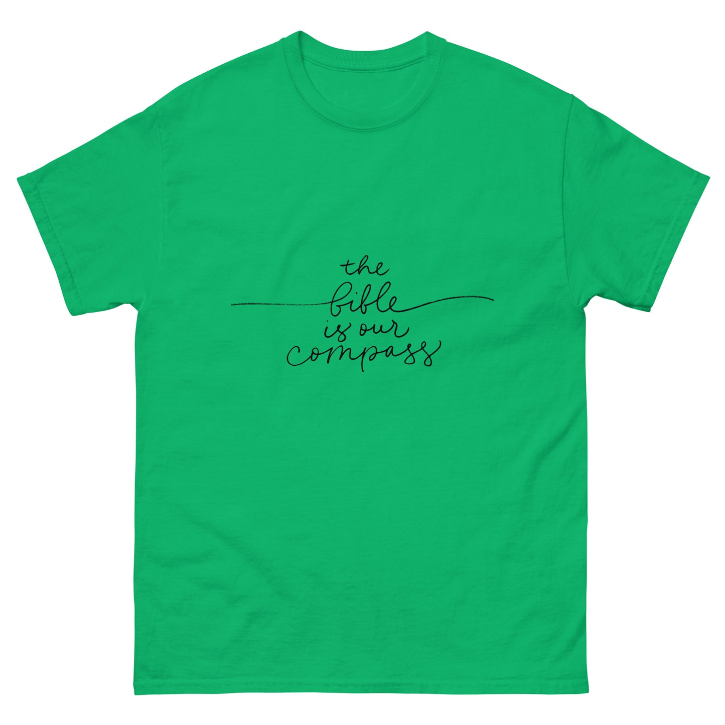 The Bible Is Our Compass (Black design) - Men's classic tee