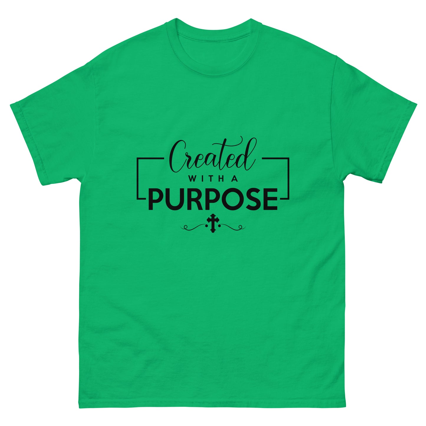 Created with a Purpose (Black design) - Men's classic tee