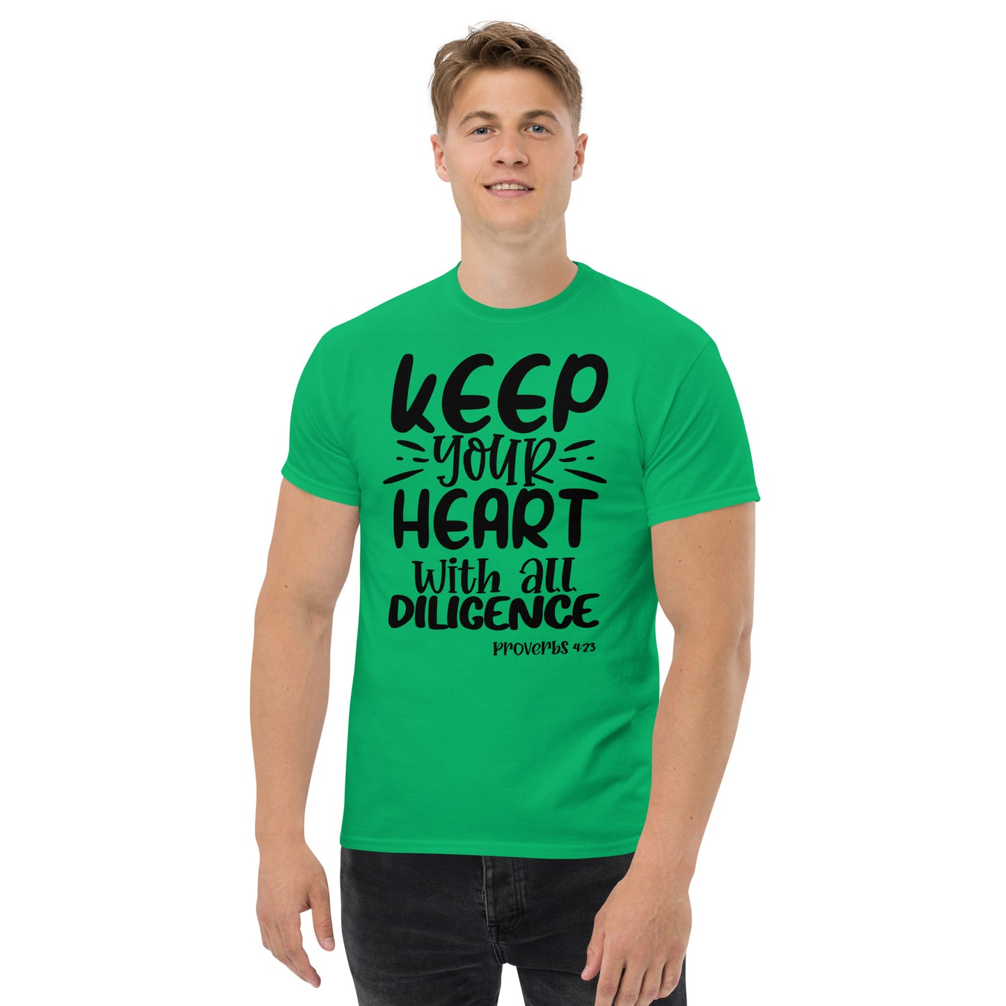 Keep Your Heart  (Black design) - Men's classic tee