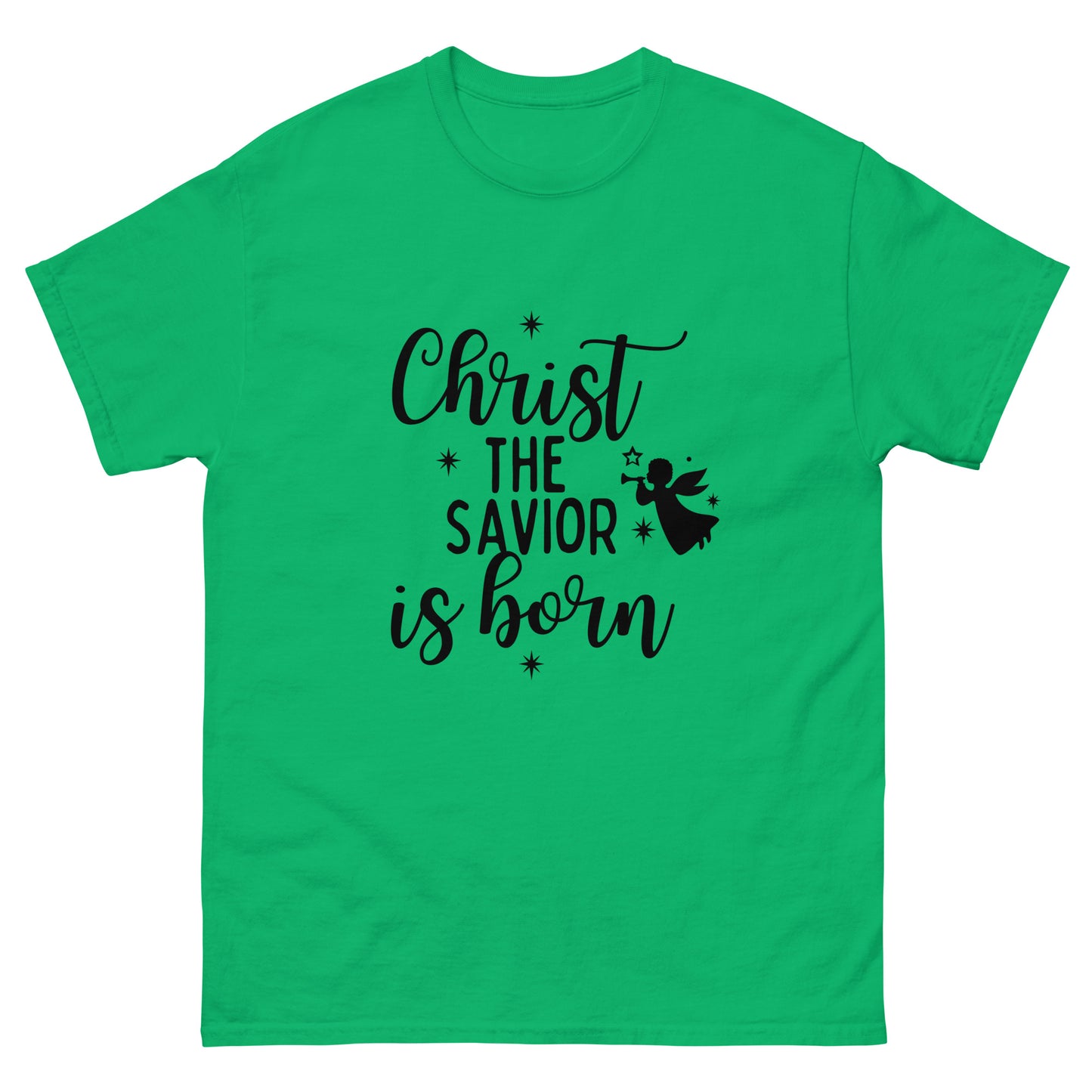 Christ the Savior is Born - Men's classic  Christmas tee