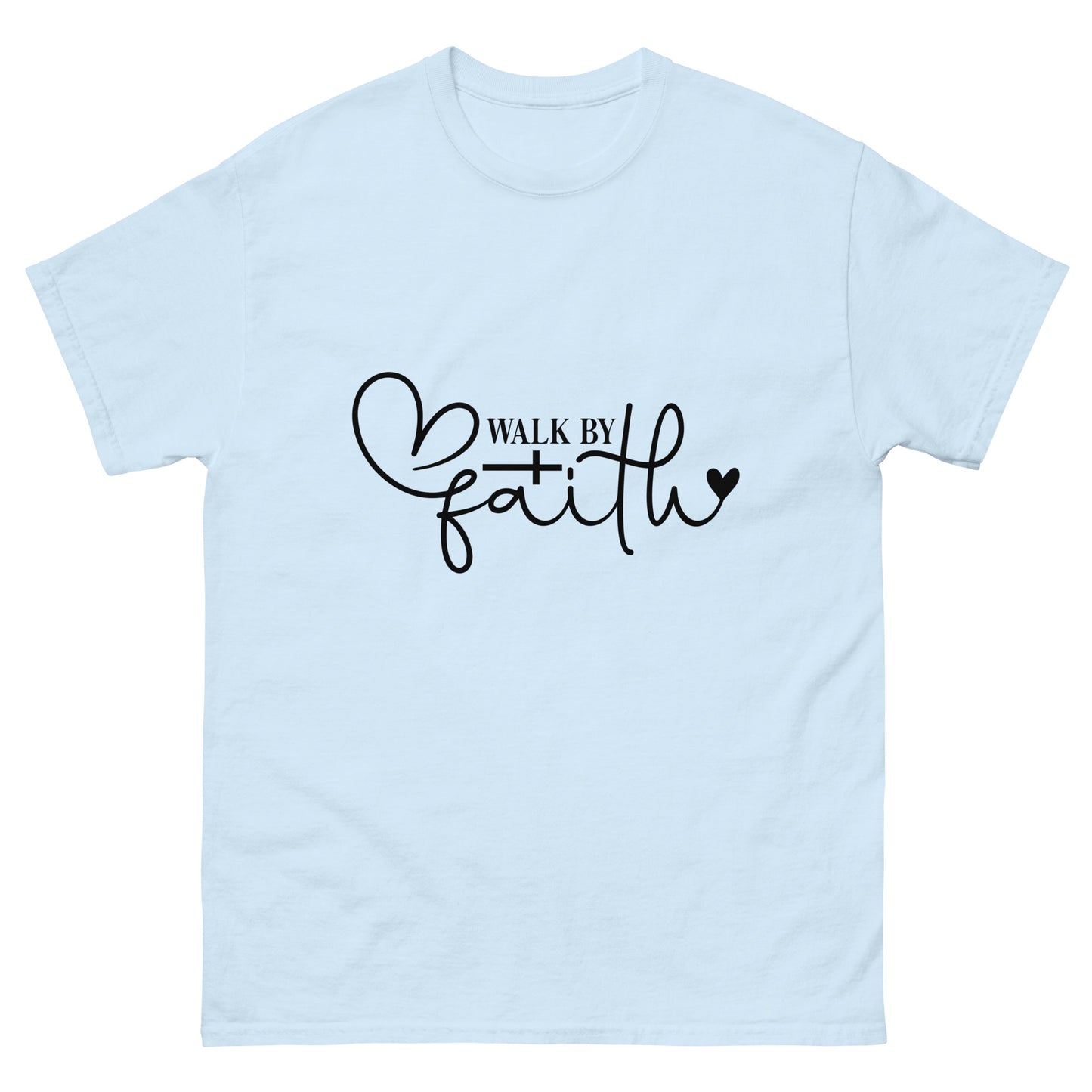 Walk by Faith (Black design)- Men's classic tee