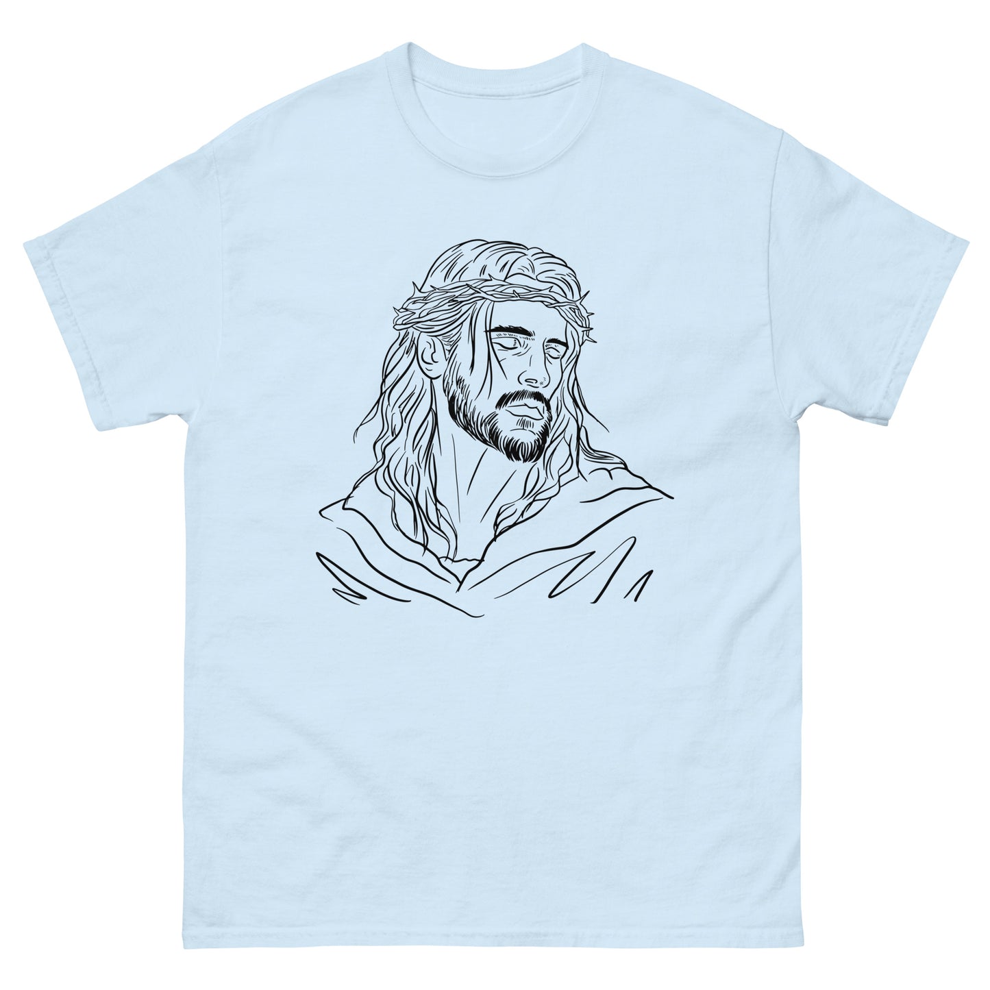 God Drawing  (Black design) - Men's classic tee