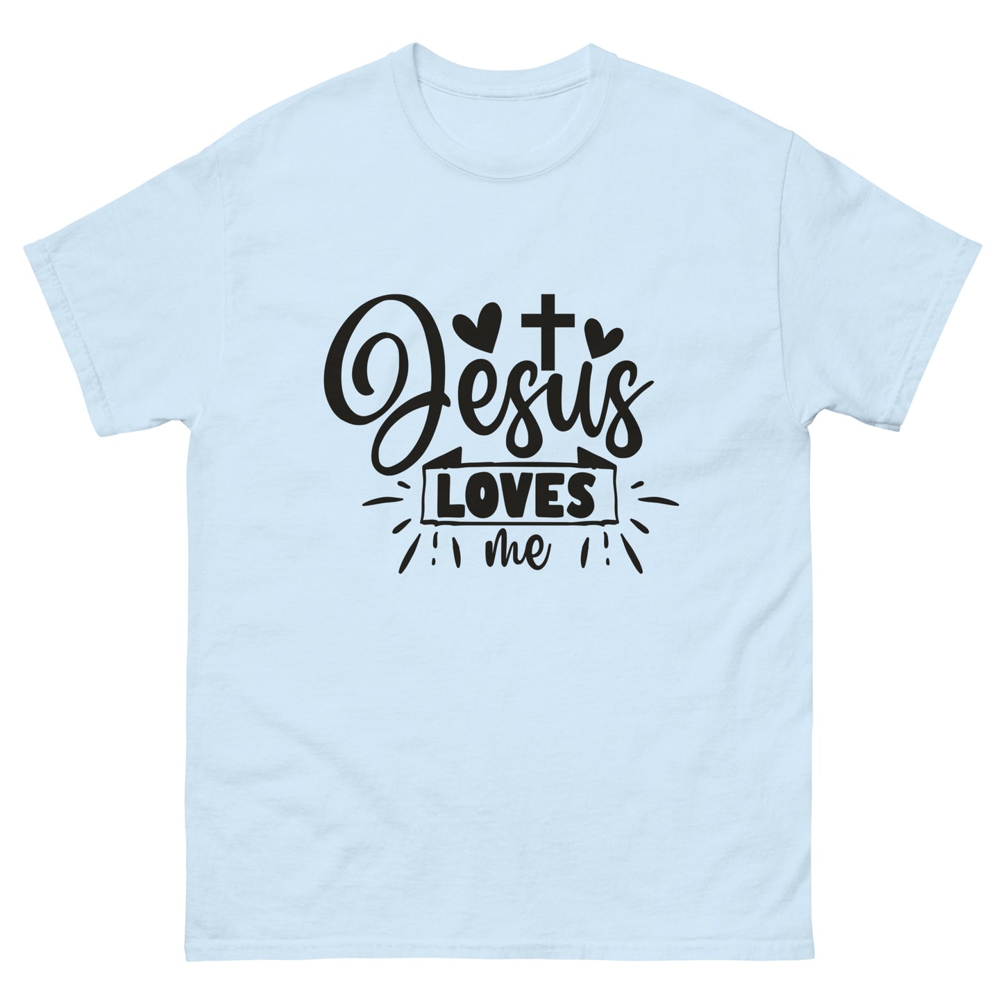 Jesus Loves Me (Black design) - Men's classic tee