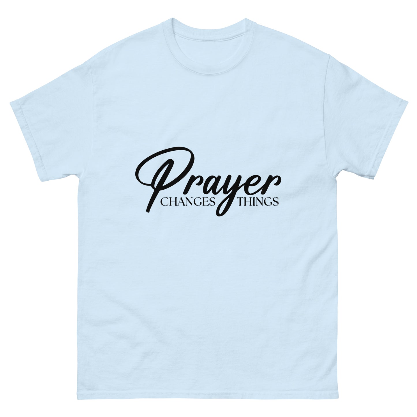 Prayer changes things (Black design)- Men's classic tee