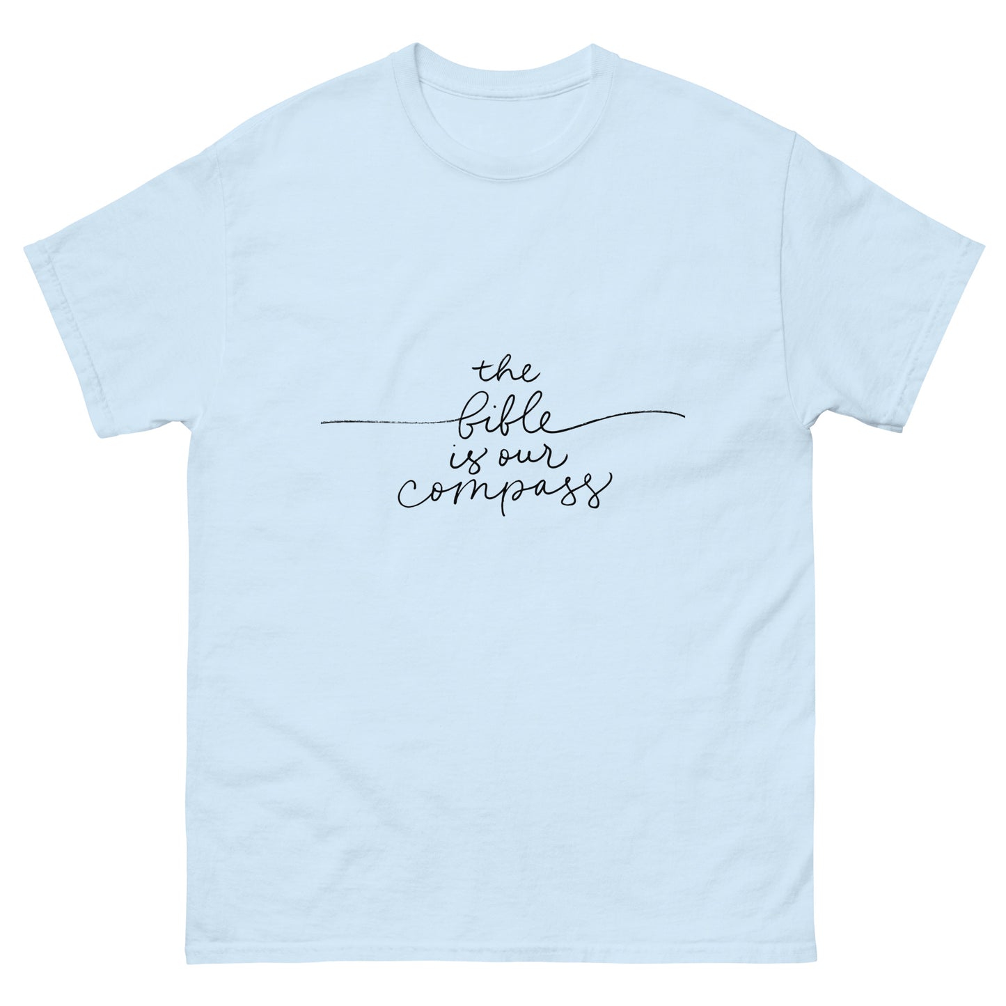 The Bible Is Our Compass (Black design) - Men's classic tee