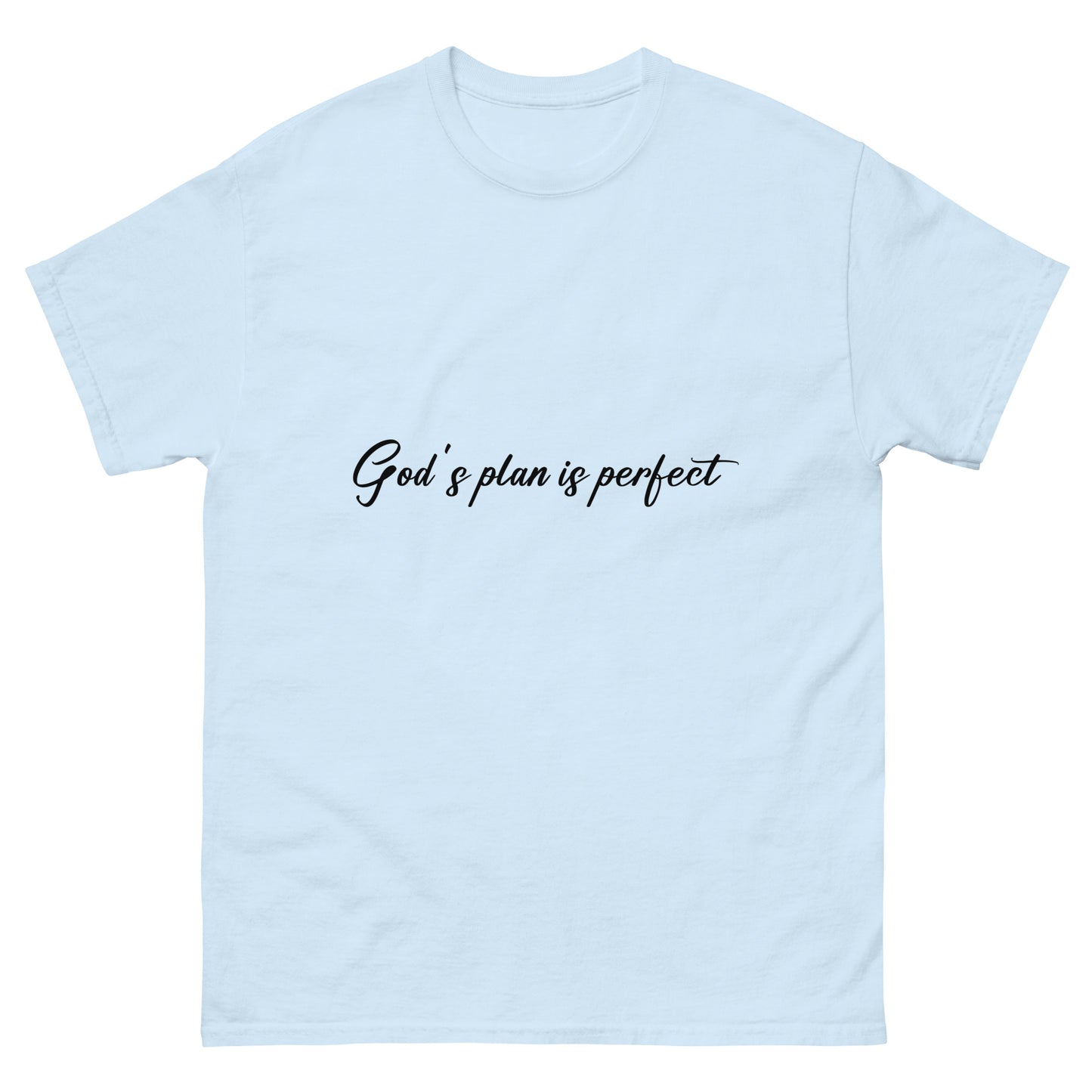 God's Plan Is Perfect (Black design) - Men's classic tee