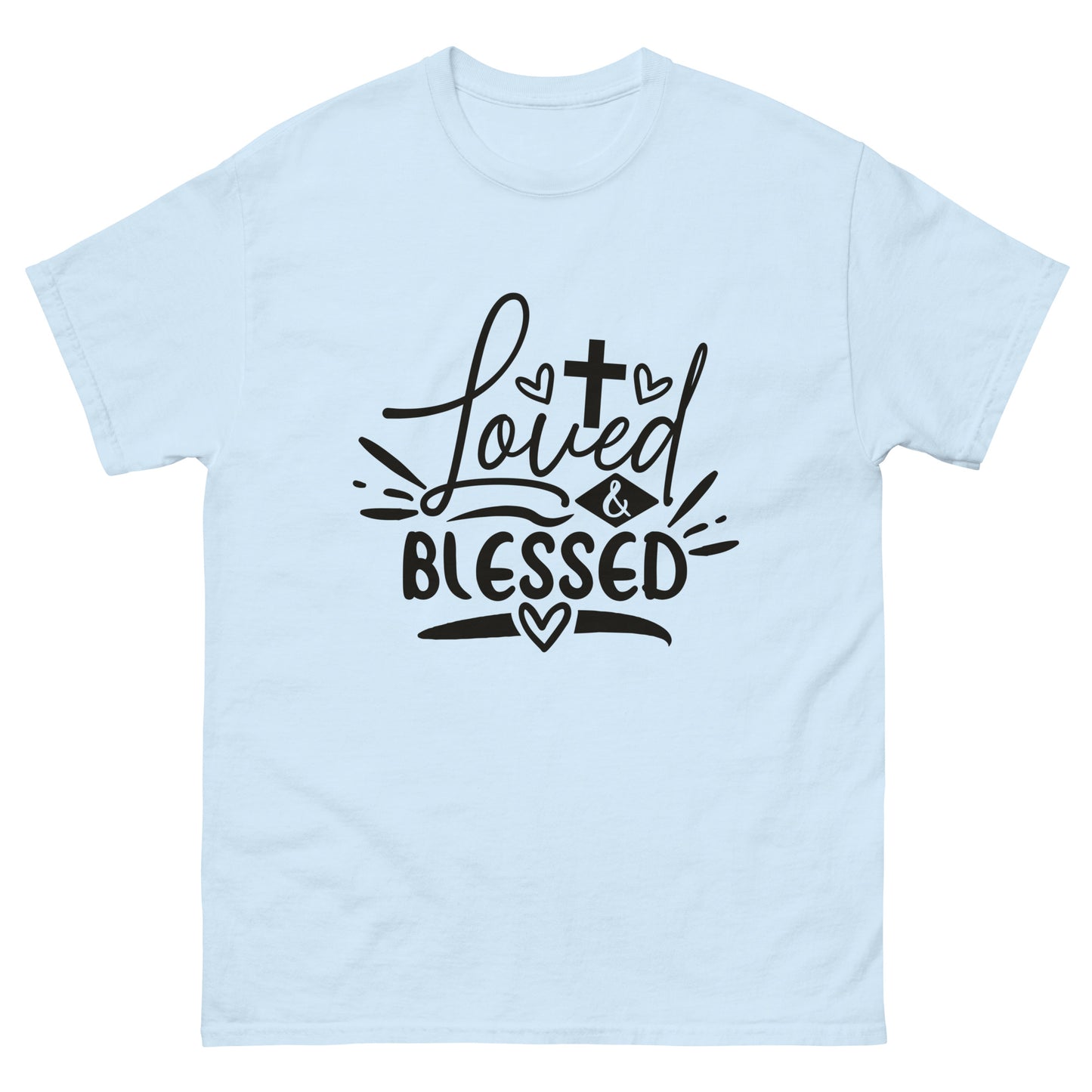 Loved and Blessed (Black design) - Men's classic tee