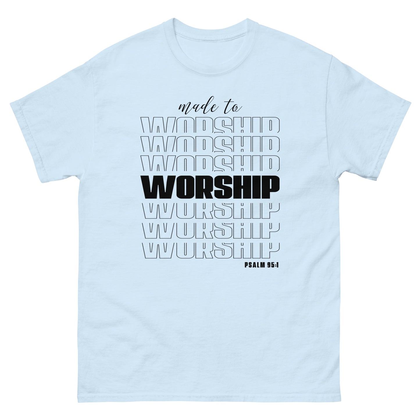 Made to Worship (Black design) - Men's classic tee