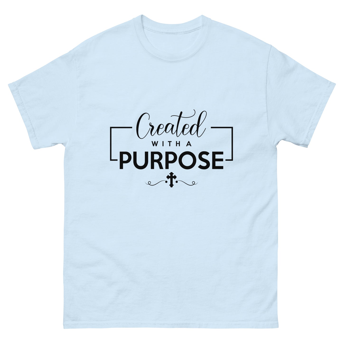 Created with a Purpose (Black design) - Men's classic tee