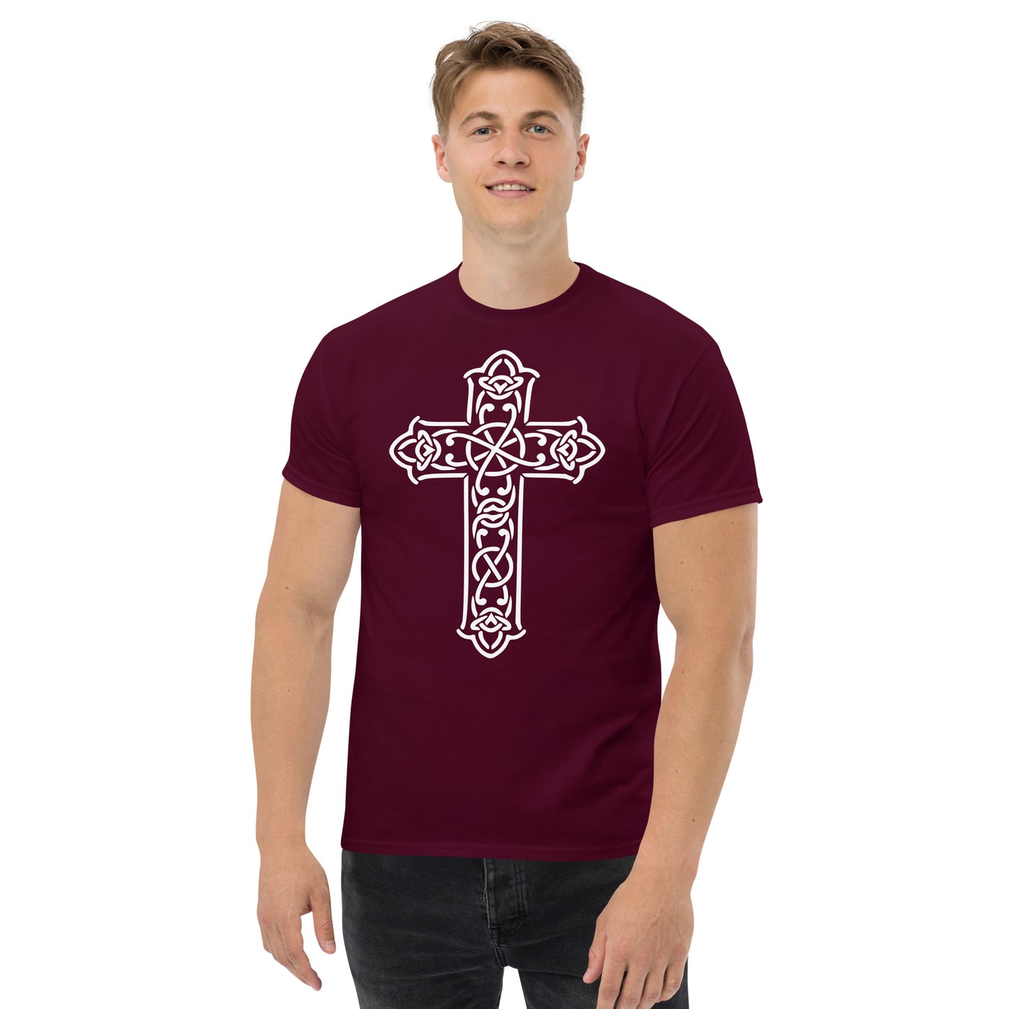 Cross  (White design) - Men's classic tee