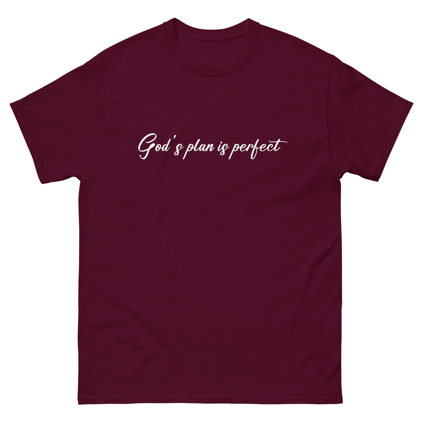 God´s plan is perfect (White design) - Men's classic tee