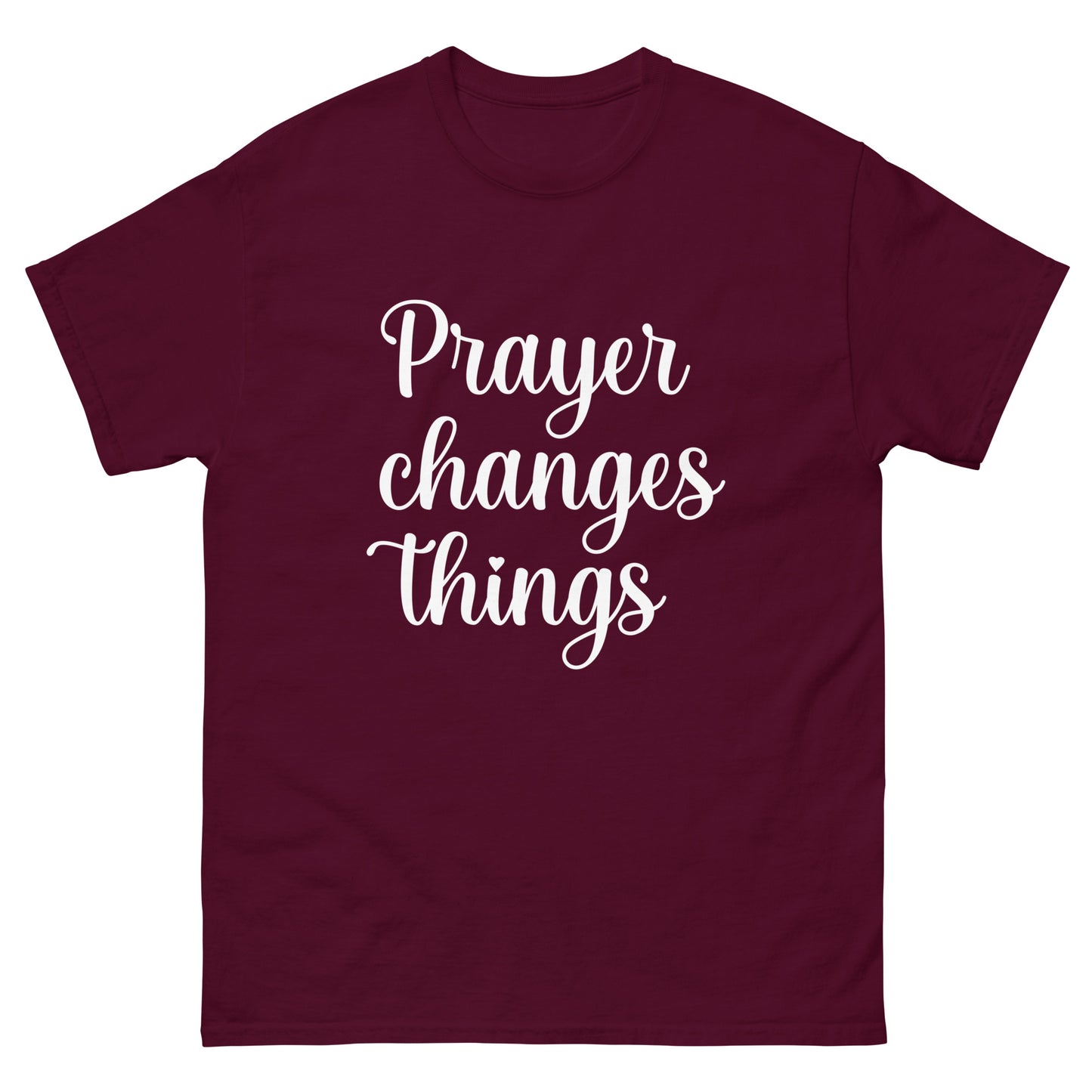 Prayer changes things (White design) - Men's classic tee