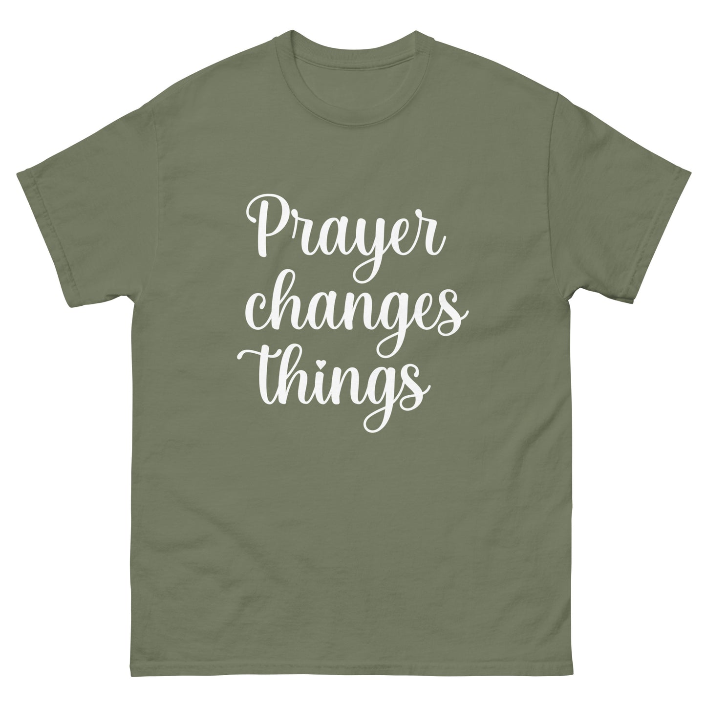 Prayer changes things (White design) - Men's classic tee