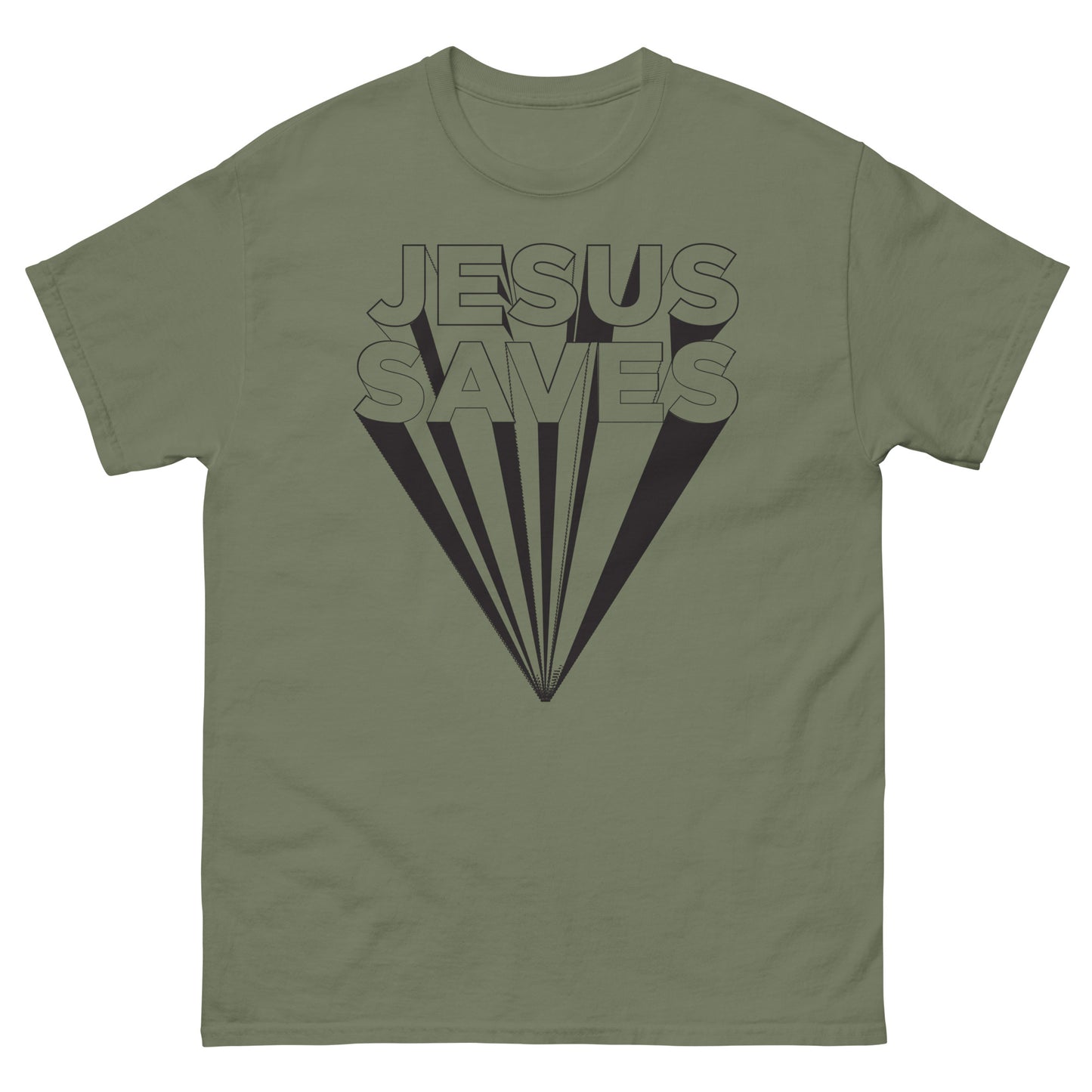 Jesus Saves (Black design) - Men's classic tee