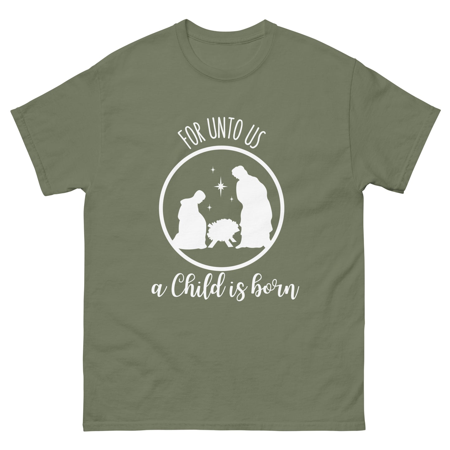 For unto us a child is born - Men's classic Christmas tee