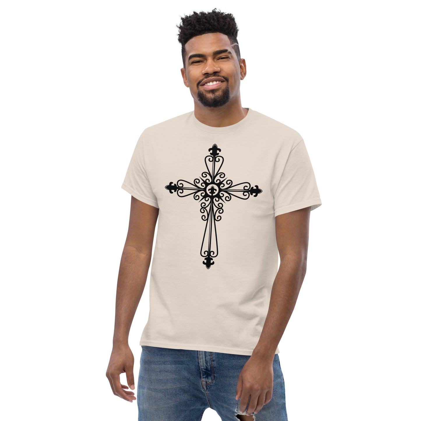 Cross of Devotion (Black design)  - Men's classic tee