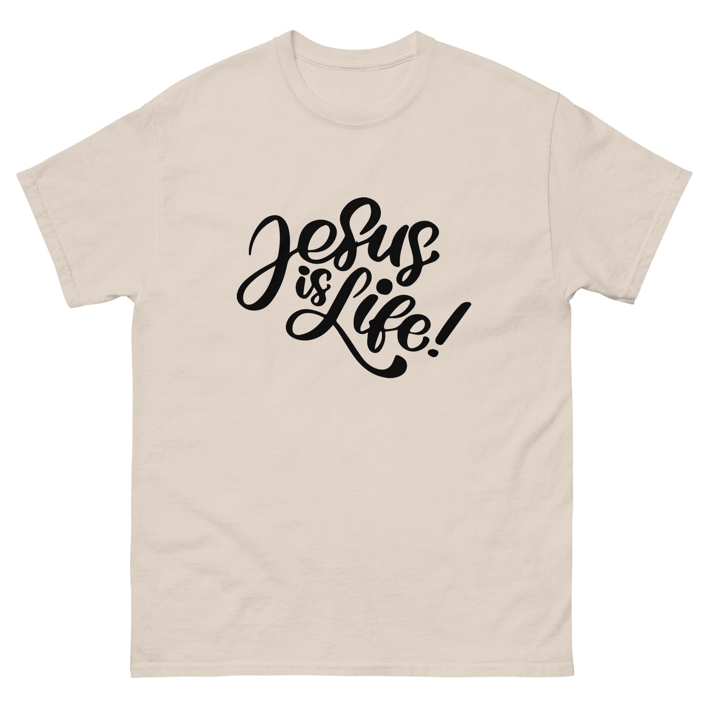 Jesus is Life (Black design) - Men's classic tee