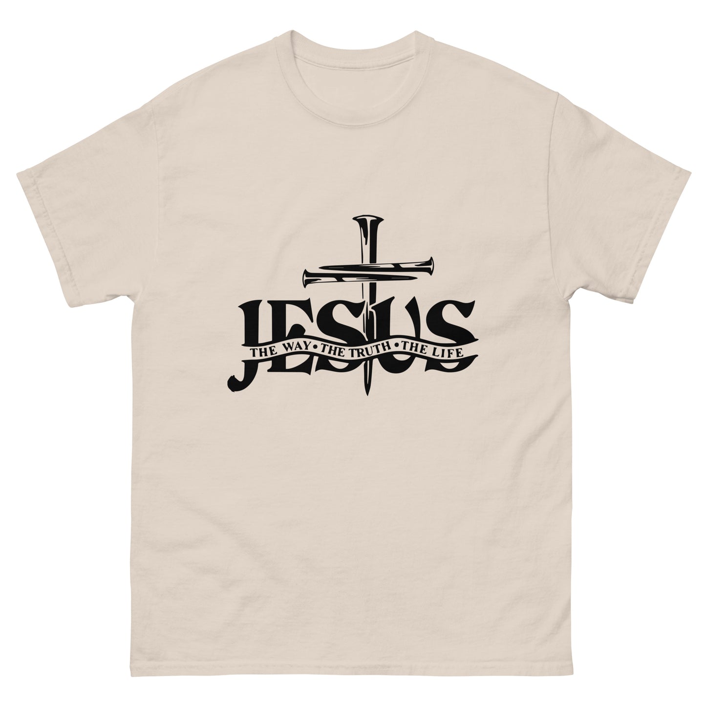 Jesus, the way, the truth, the life (Black design) - Men's classic tee