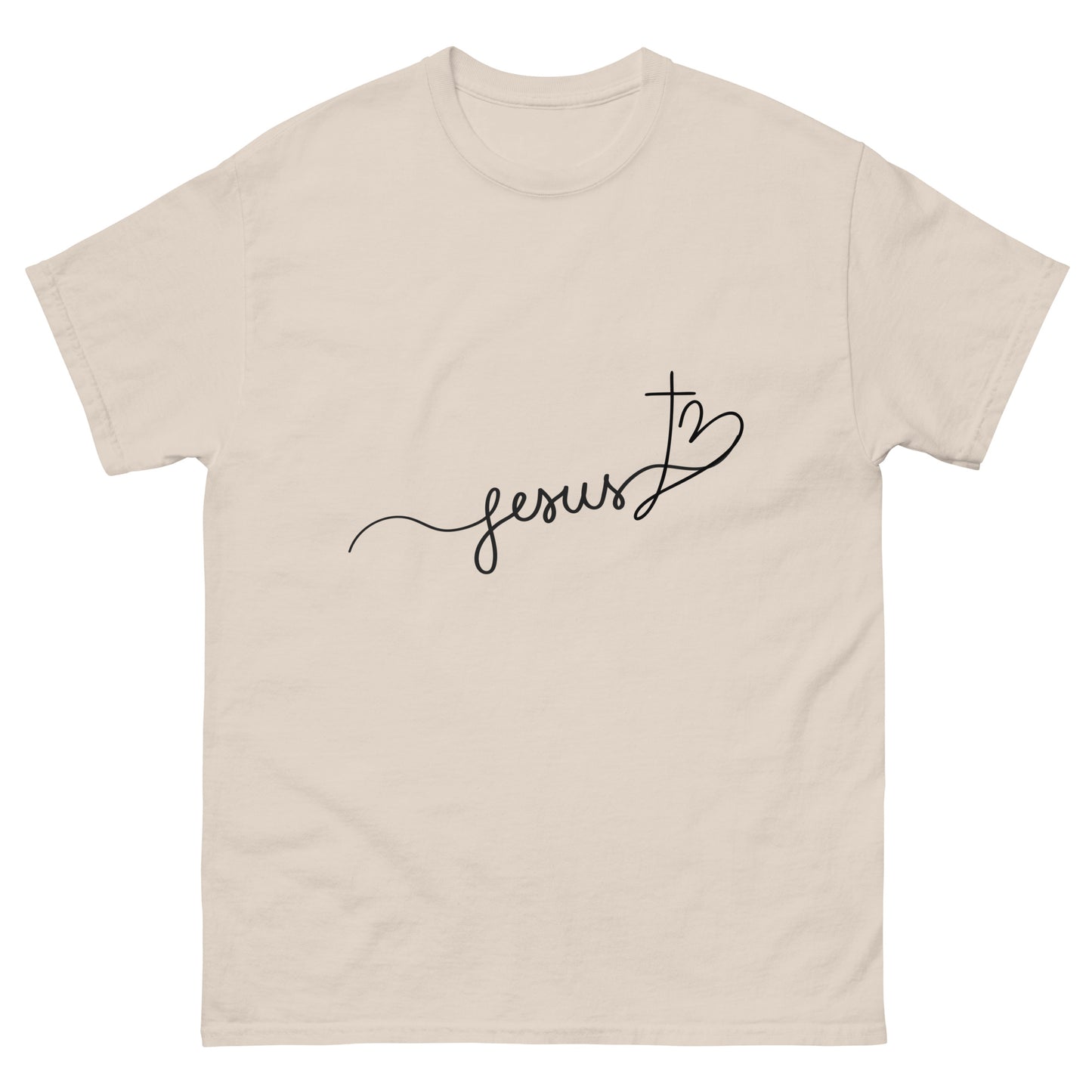 Jesus Heart (Black design)-Men's classic tee