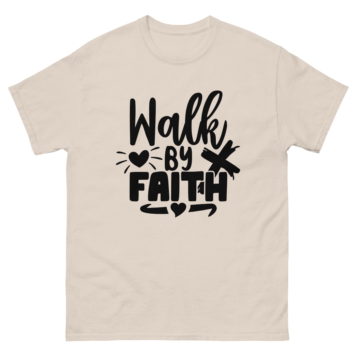 Walk by faith (black design)  - Men's classic tee