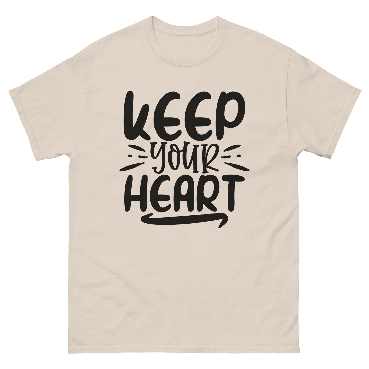 Keep Your Heart (Black design) - Men's classic tee