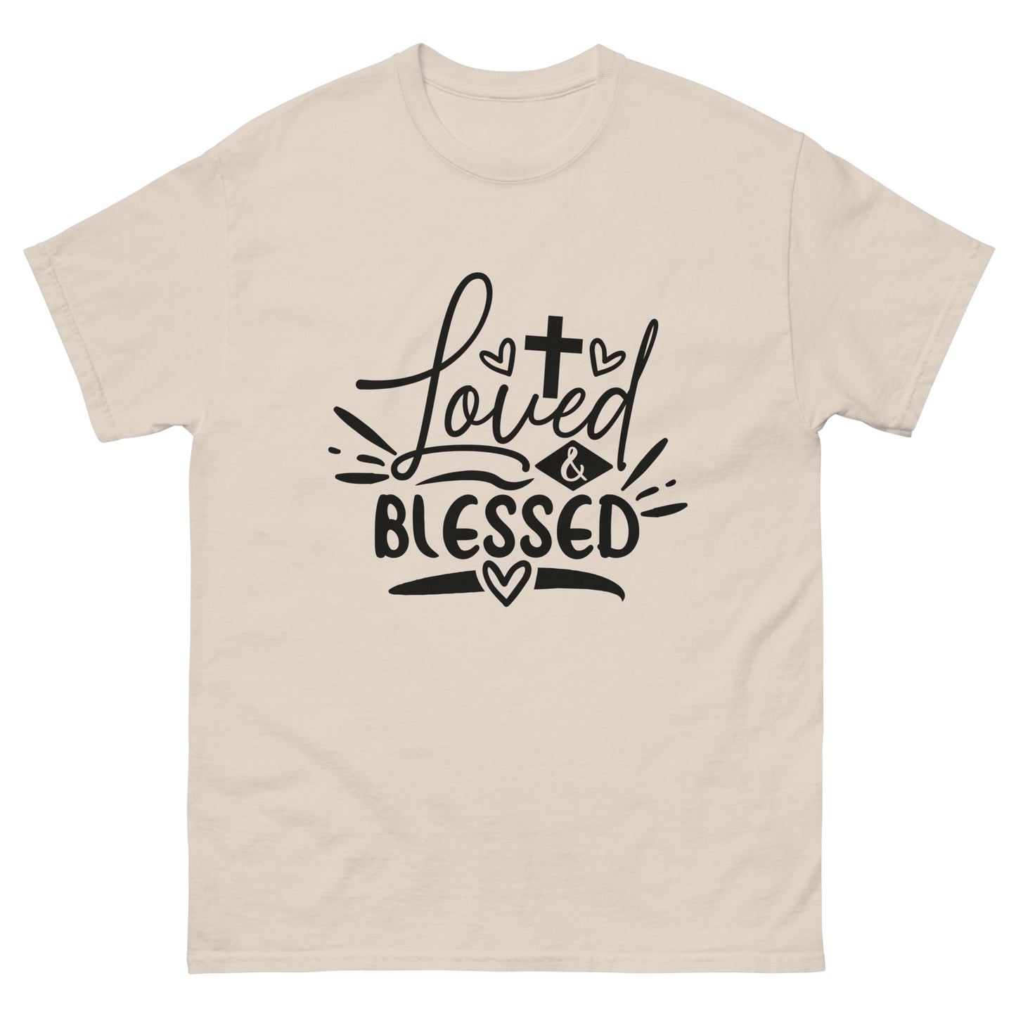 Loved and Blessed (Black design) - Men's classic tee