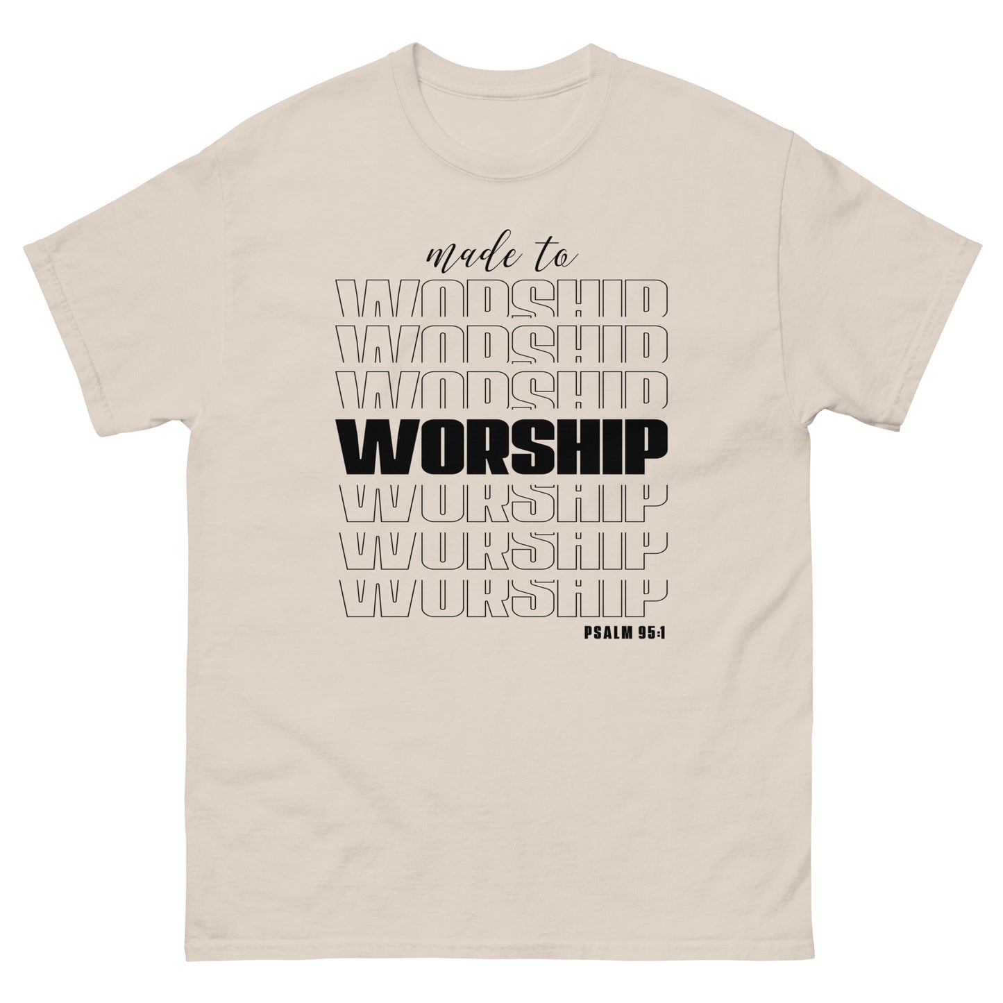 Made to Worship (Black design) - Men's classic tee