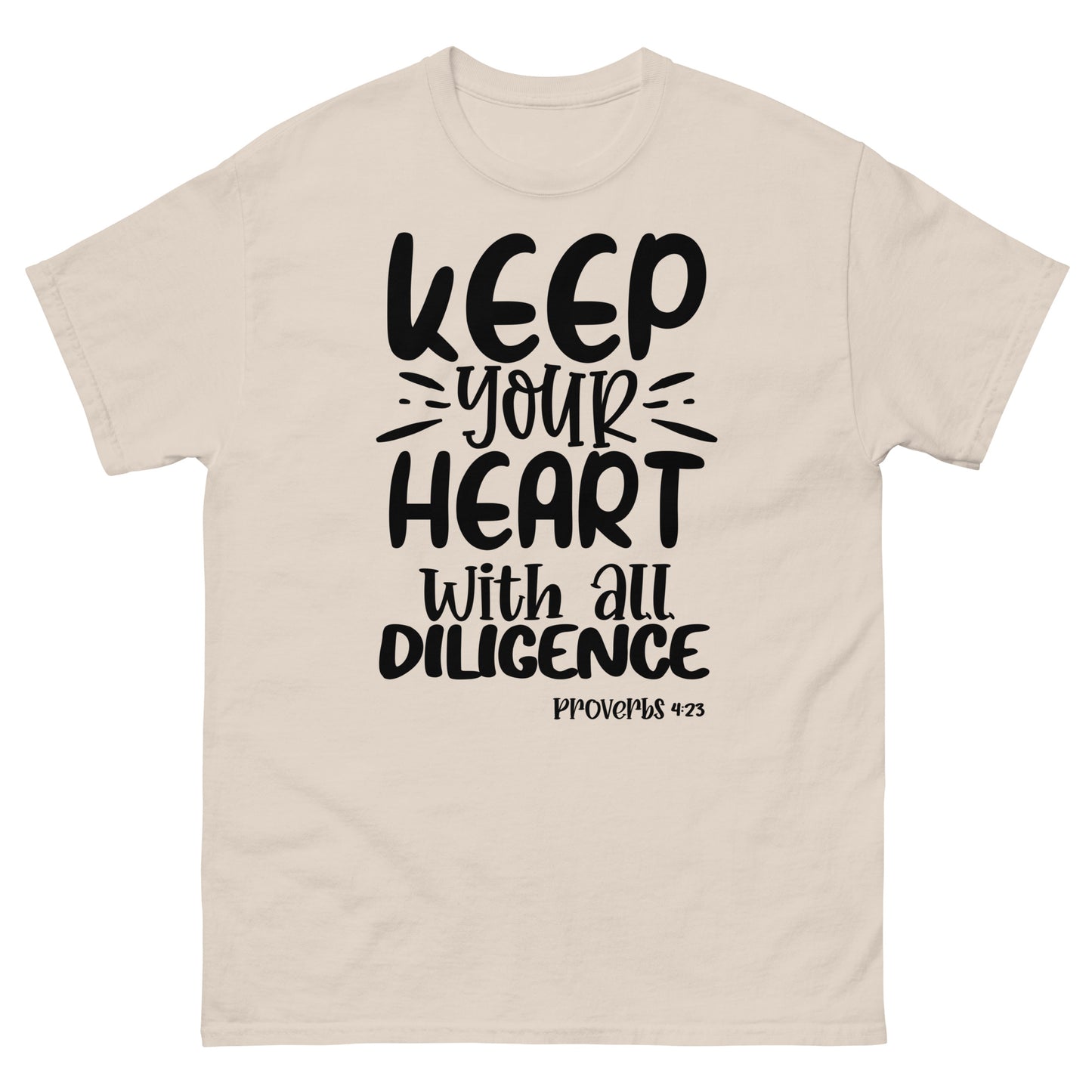 Keep Your Heart  (Black design) - Men's classic tee