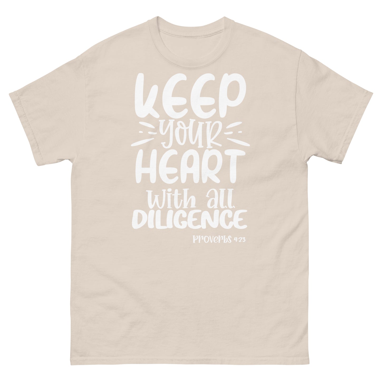 Keep Your Heart  (White design)  - Men's classic tee