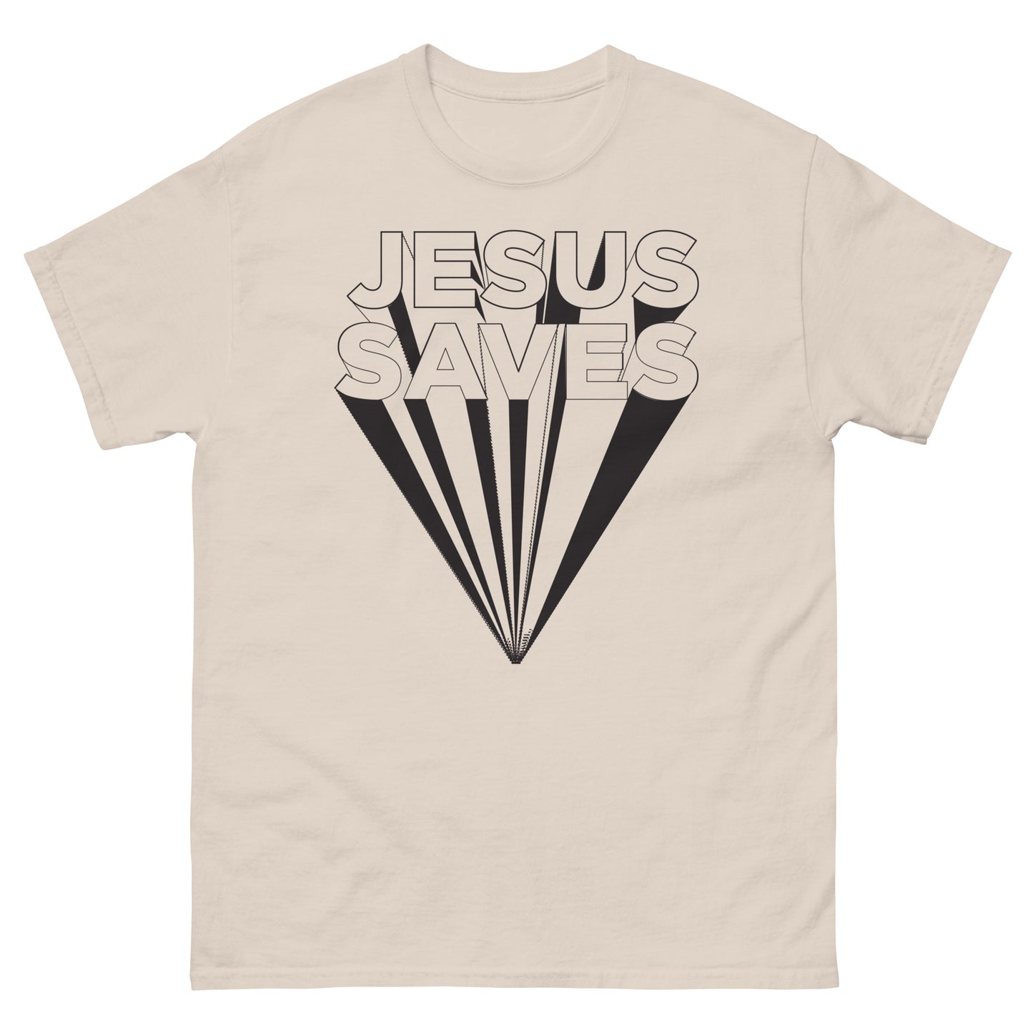 Jesus Saves (Black design) - Men's classic tee