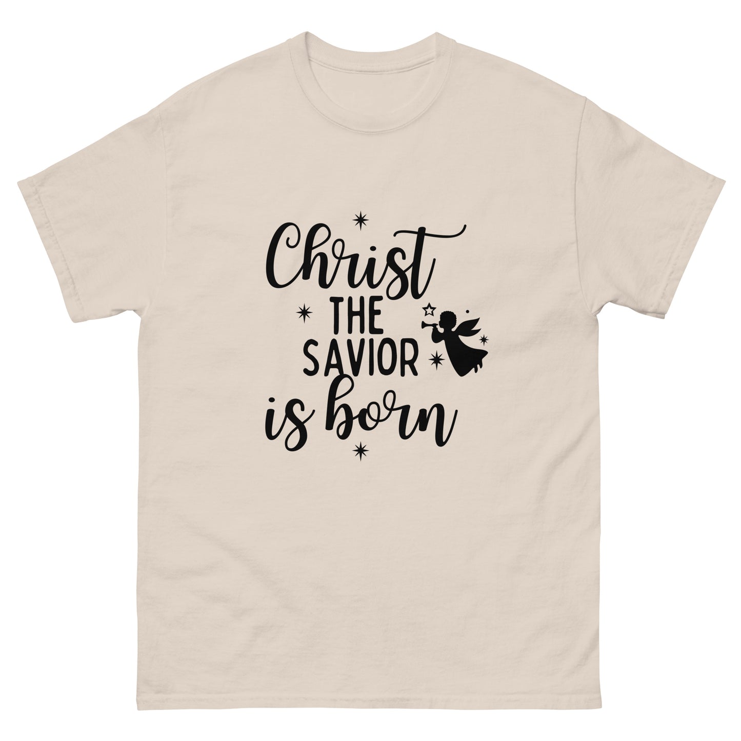 Christ the Savior is Born - Men's classic  Christmas tee