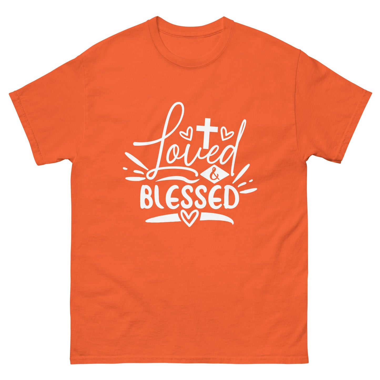 Loved and Blessed (White design) - Men's classic tee