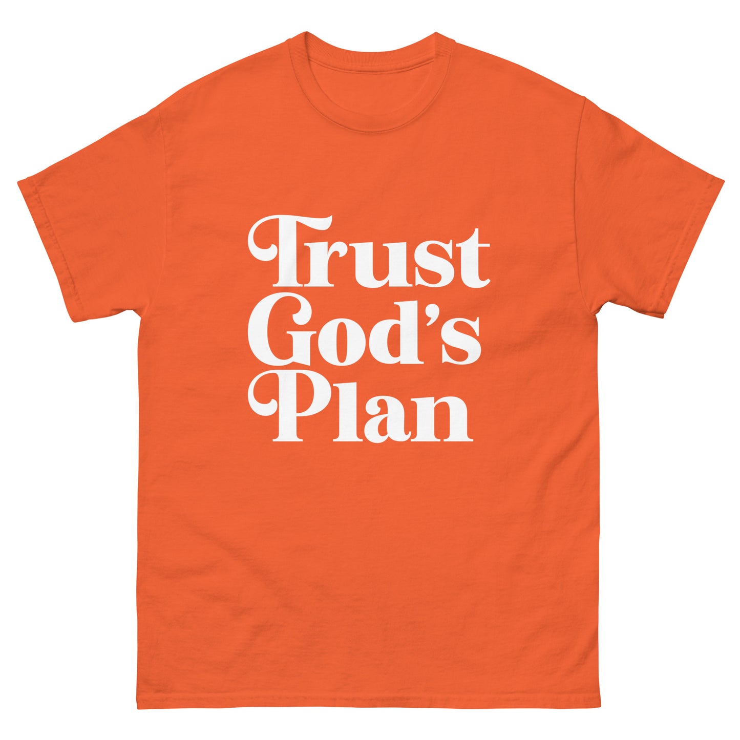 Trust God´s Plan (White design) - Men's classic tee