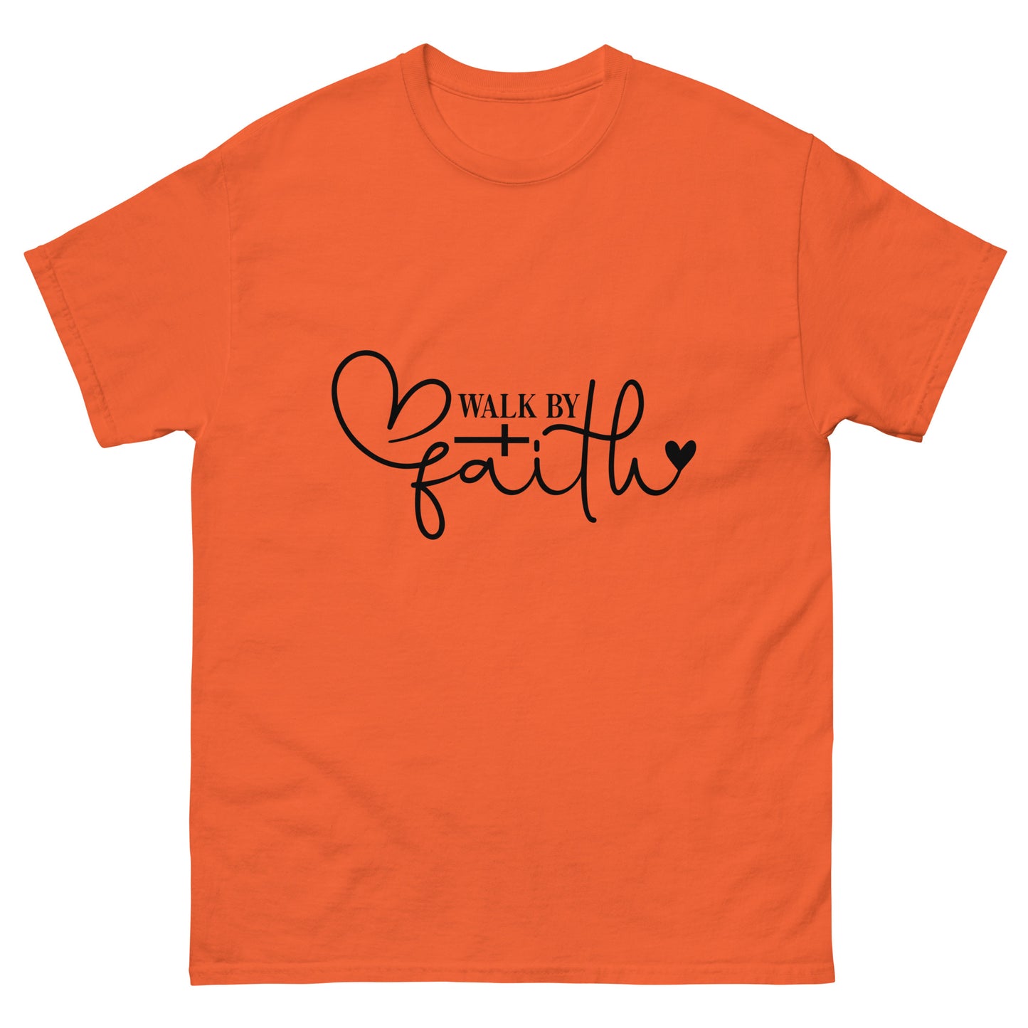 Walk by Faith (Black design)- Men's classic tee