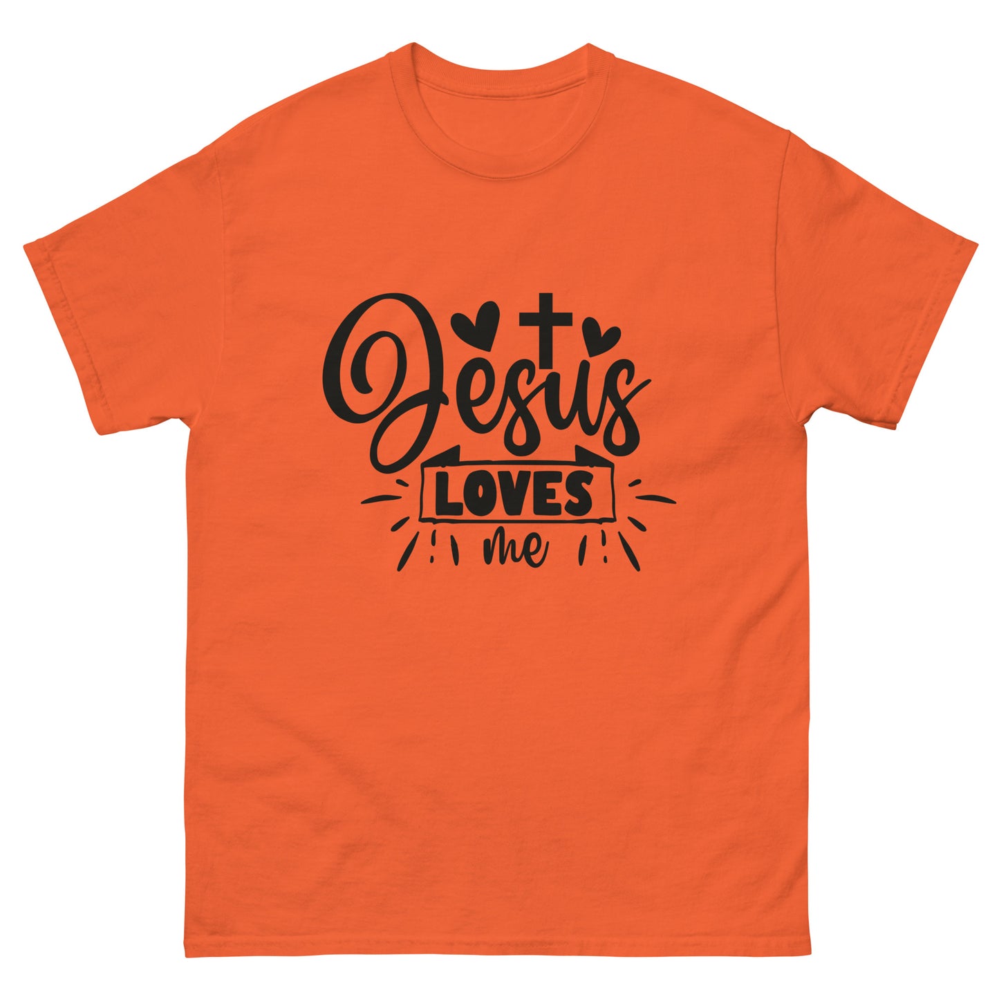 Jesus Loves Me (Black design) - Men's classic tee